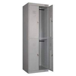 Металлические шкафы для одежды четырёхдверные ШРК-24-600 и ШРК-24-800 (4 двери)